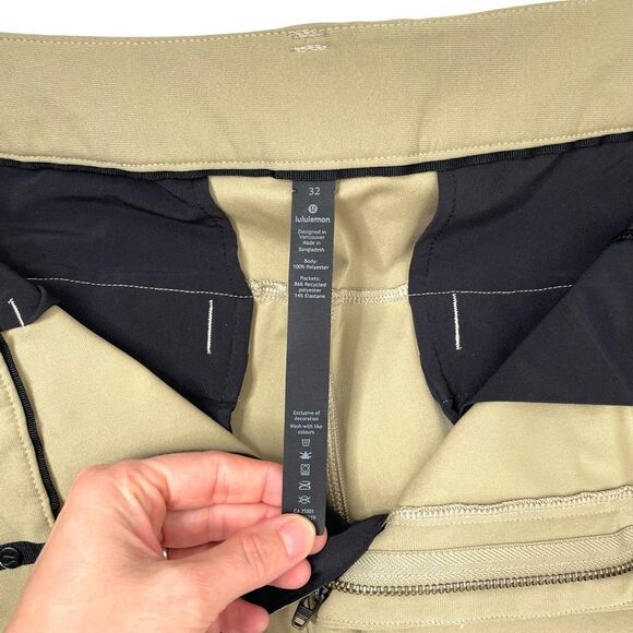 Lululemon Commission‎ Pants Relaxed Size 32 Tofino Sand tan - Picture 5 of 14